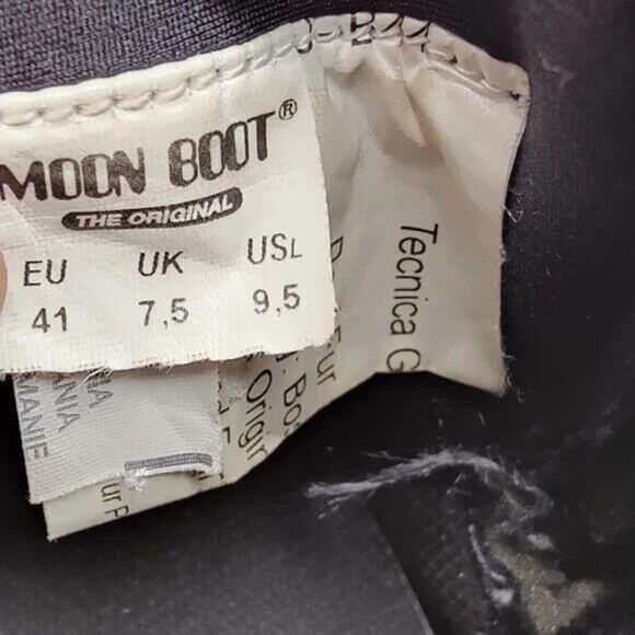 vintage y2k Black Moon Lace Up Winter Boot Size 9.5 - Picture 7 of 7